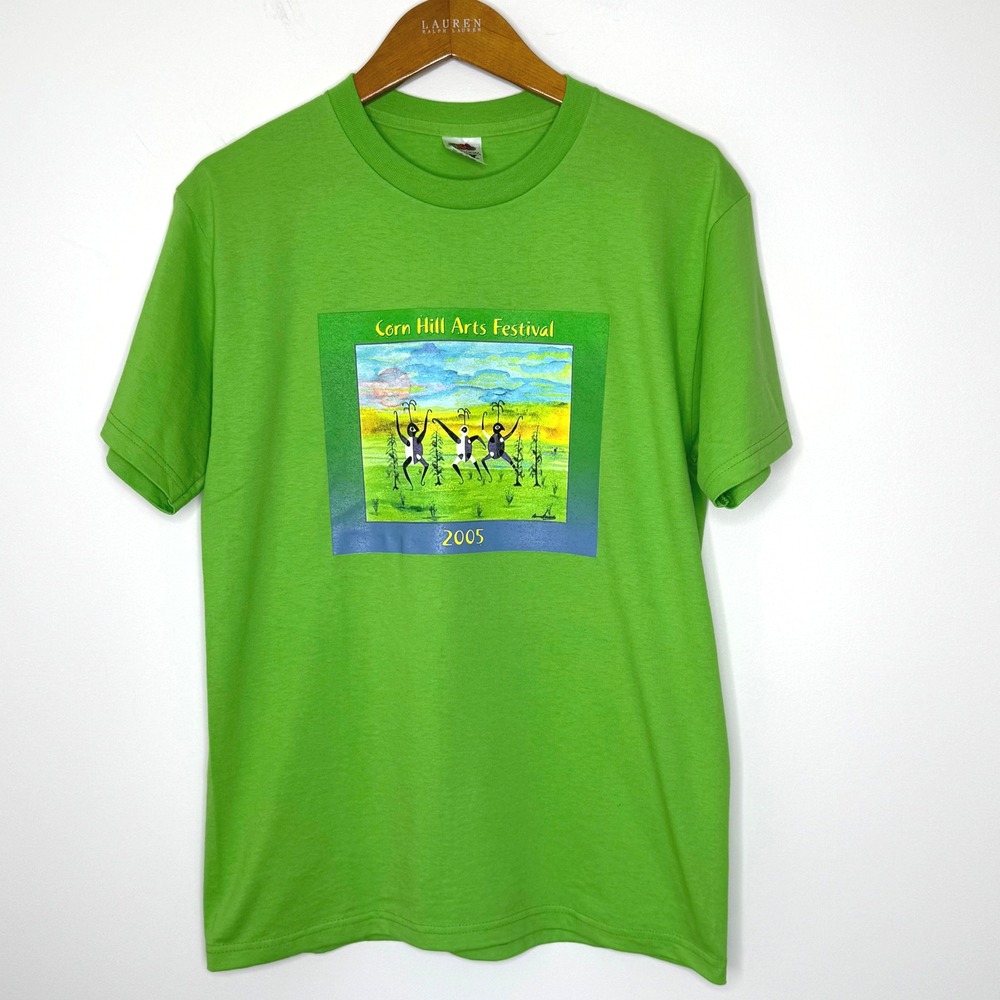 Corn Hill Arts Festival‎ 2005 T Shirt Green Medium